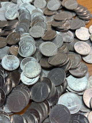 Lotto 50 monete 5 Lire Delfino