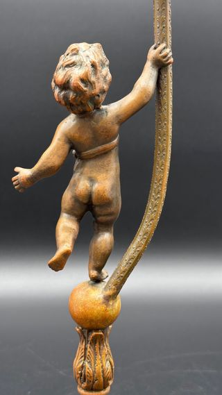 Lampada Vintage Putto Bronzo 38cm