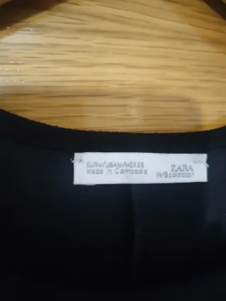 Vestido negro zara Talla M