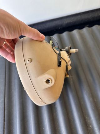 Faro de moto redondo