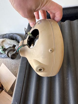 Faro de moto redondo