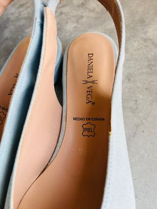 Bailarinas ante azul claro talla 37