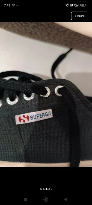 Superga Donna Scarpe Nere Tg 39