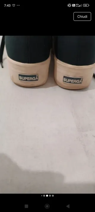 Superga Donna Scarpe Nere Tg 39