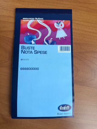 Buste Nota Spese Buffetti 25 fogli