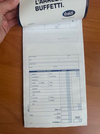 Buste Nota Spese Buffetti 25 fogli