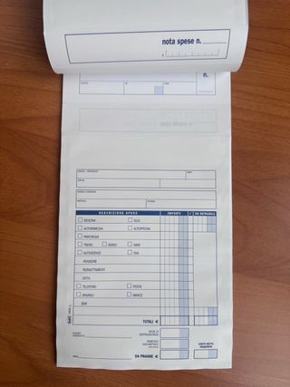 Buste Nota Spese Buffetti 25 fogli