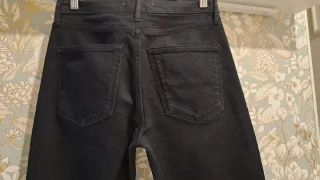 Pantalón vaquero recto básico mujer