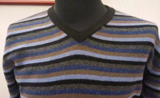 Pullover Uomo 7 Camicie Scollo V Lana Taglia M