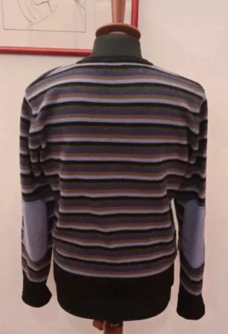 Pullover Uomo 7 Camicie Scollo V Lana Taglia M