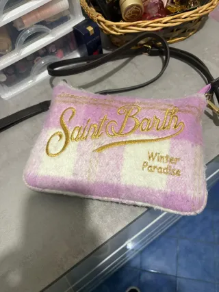 Borsetta Saint Barth rosa e viola