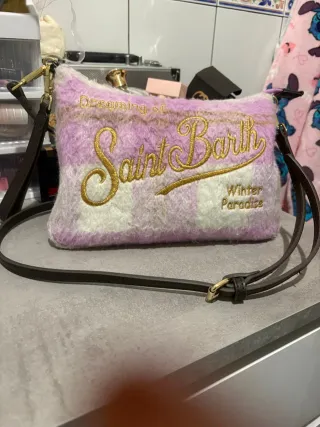 Borsetta Saint Barth rosa e viola