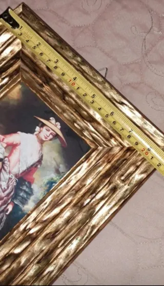 Coppia quadri donna con cappello