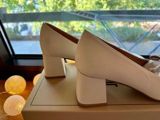 Zapatos de piel crema T.38