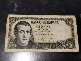 Billete 5 Pesetas Banco de España 1951