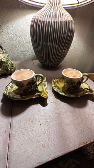 Set Tazze e Teiera Ceramica Vintage