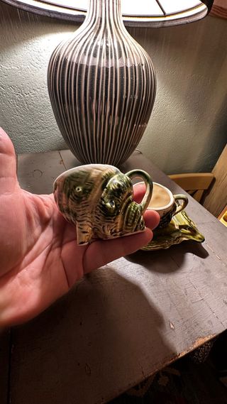 Set Tazze e Teiera Ceramica Vintage