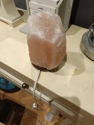 Lámpara de sal natural