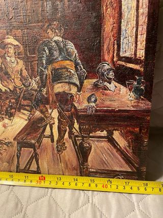 Cuadro al óleo Tercios sin firma. Antiguo ?