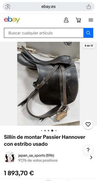 Montura Inglesa Grand Passier & Sohn