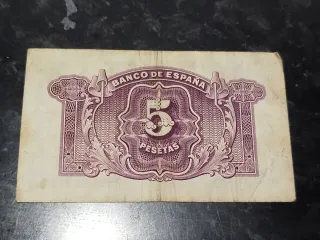 Billete 5 Pesetas Banco de España 1935