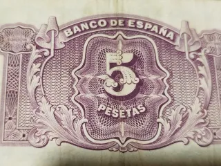 Billete 5 Pesetas Banco de España 1935