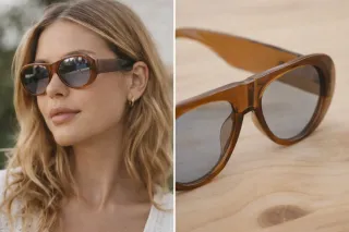 Occhiali da sole da donna marroni