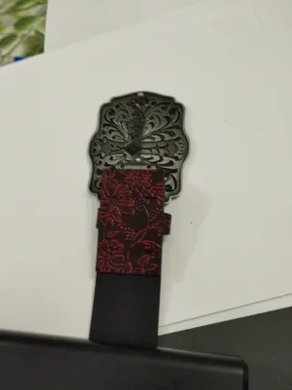 Cintura Western Cowboy Unisex Rossa e Argento