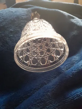 VINTAGE BLEIKRISTALL LEAD CRYSTAL CUT GLASS BELL W