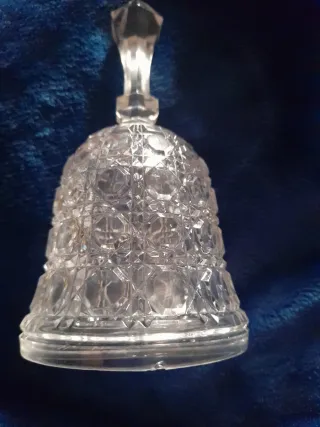 VINTAGE BLEIKRISTALL LEAD CRYSTAL CUT GLASS BELL W