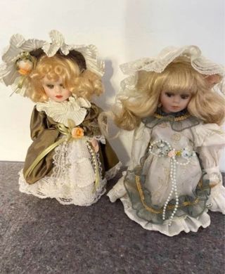 Muñecas de porcelana vintage