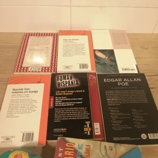 6 libros impecables, regalo de diccionario y hucha