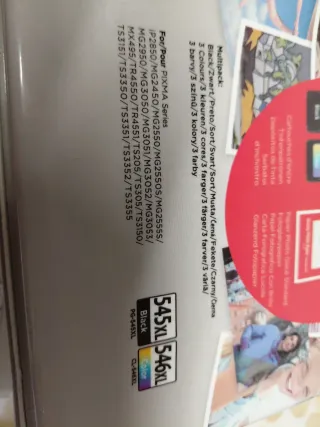 Pacchetto Foto Value Canon 545XL 546XL, tele 10x15