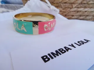Pulsera BIMBA Y LOLA turquesa y rosa