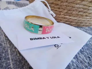 Pulsera BIMBA Y LOLA turquesa y rosa