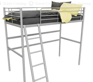 Litera Metálica Gris con Escalera