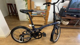 Bicicleta plegable Oxylane 20 azul