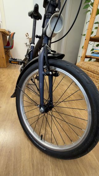 Bicicleta plegable Oxylane 20 azul