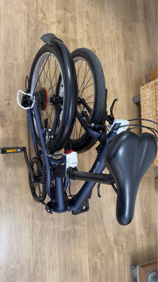 Bicicleta plegable Oxylane 20 azul