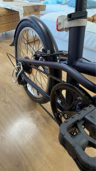 Bicicleta plegable Oxylane 20 azul