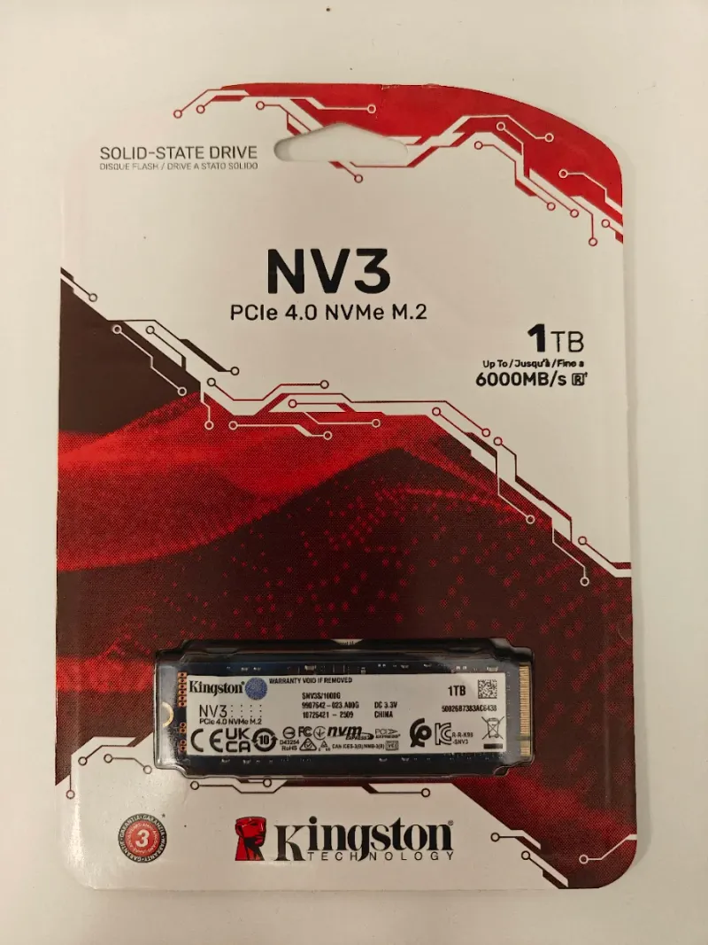 SSD NVMe Kingston NV3 1TB PCIe 4.0