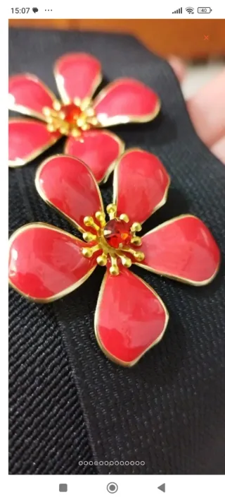 Orecchini Max Mara Rossi Acciaio