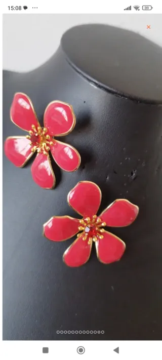 Orecchini Max Mara Rossi Acciaio