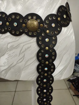 Cintura similpelle vintage donna