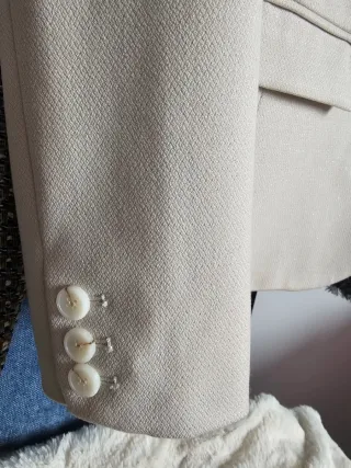 Blazer Kookaï beige con brillo