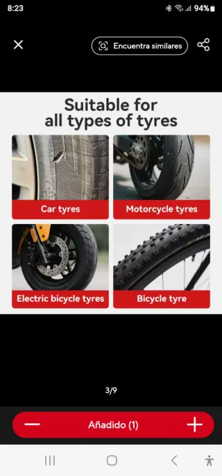 Adhesivo Reparación Neumáticos  Fuengirola