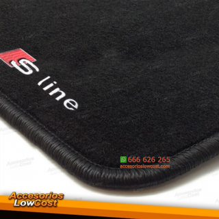 ALFOMBRILLAS A4 B5 CON LOGO RIBETE NEGRO