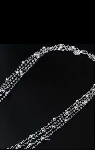 Collana 4 fili argento 925