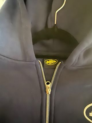 Chaqueta con cremallera azul Corteiz