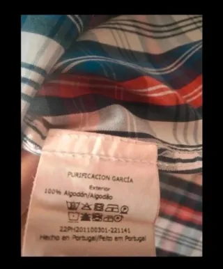 Camisa de cuadros de Purificación García